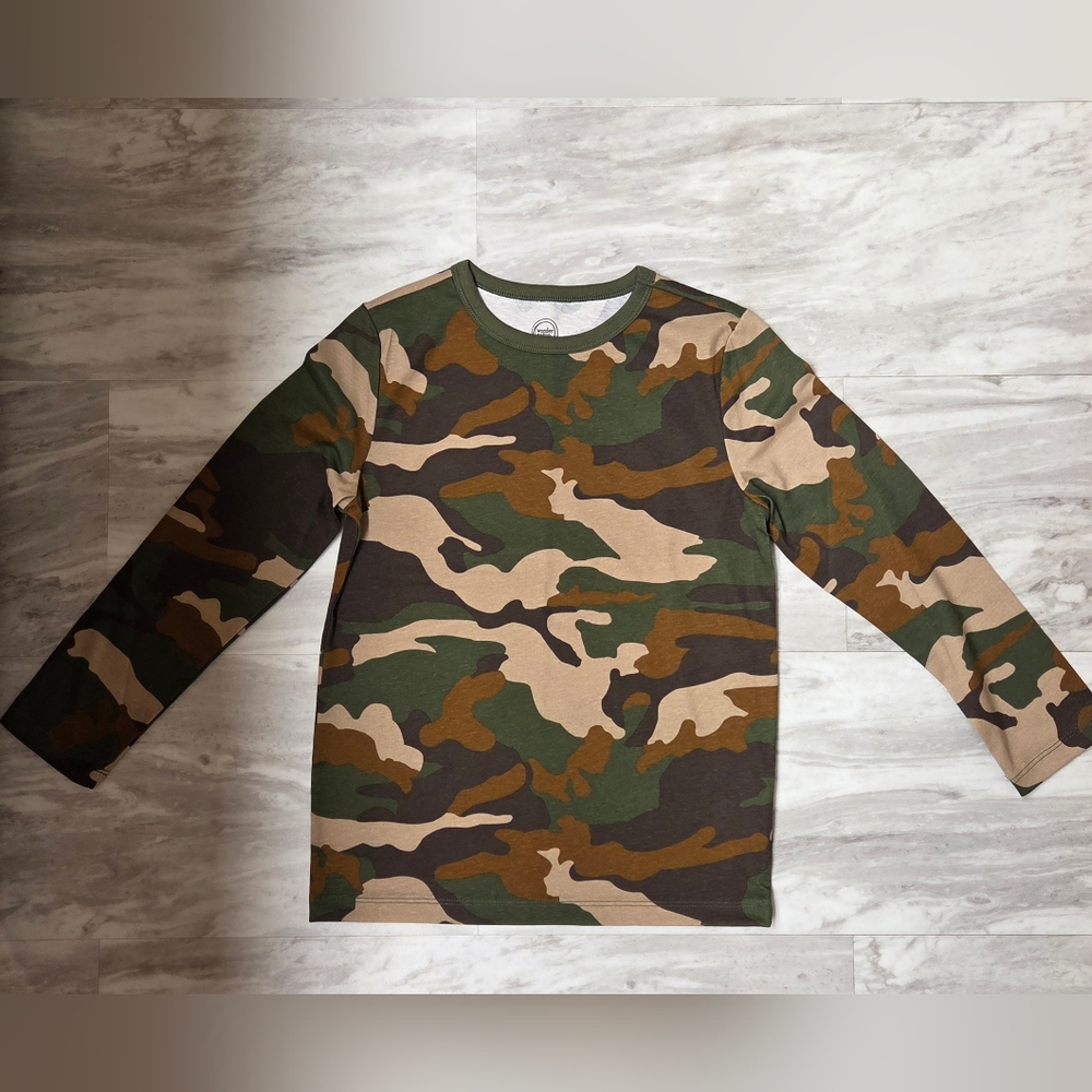 Wonder Nation Camouflage Long Sleeve Tee NWOT